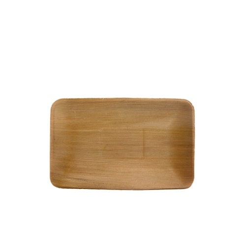 Maku tallerken i palmeblad 16 x 24 cm 10 stk.