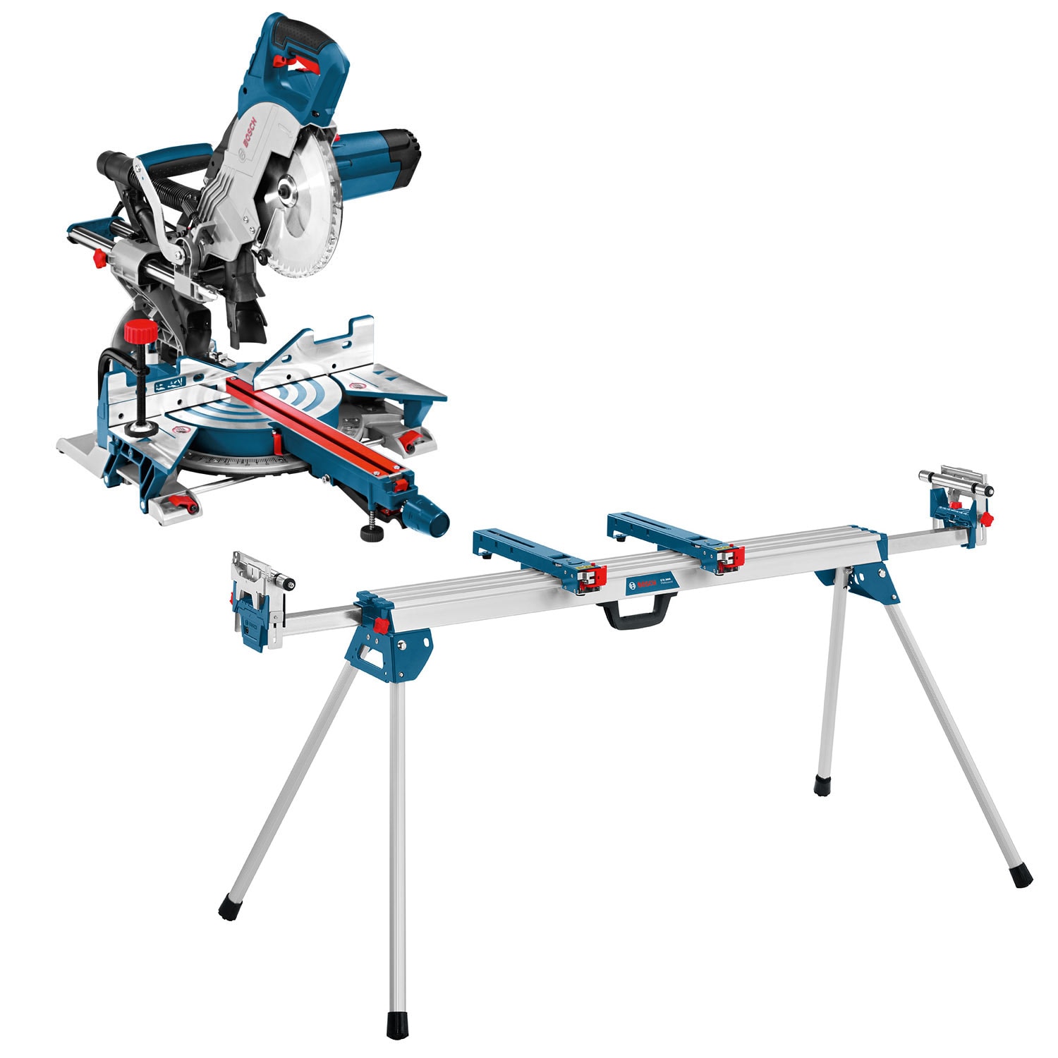 Bosch Kap-/geringssav GCM 8 SJL med Stativ GTA 3800