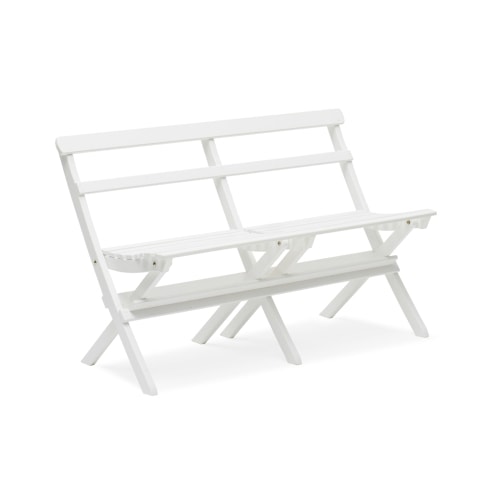 Hillerstorp Torpet havebænk i hvid