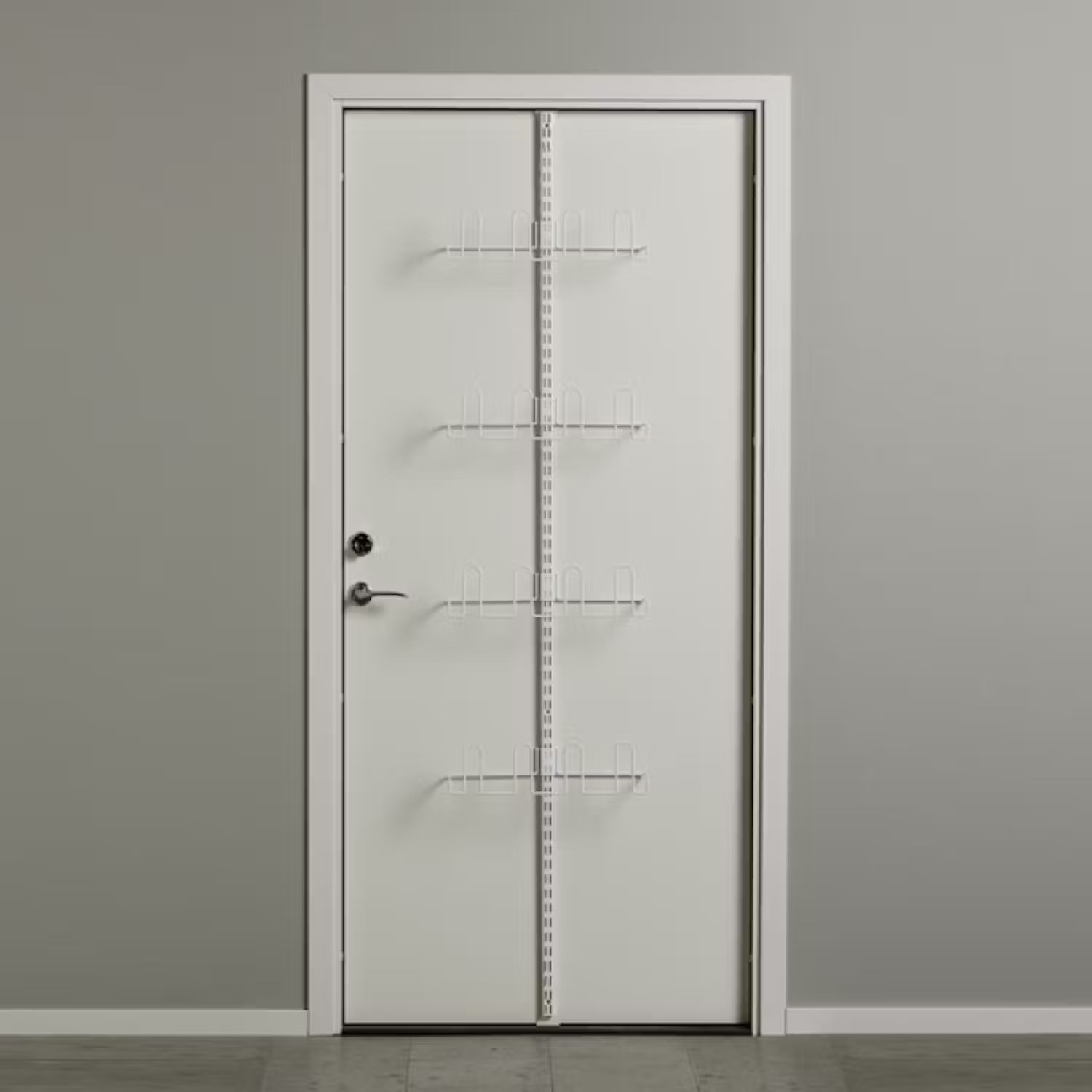 Elfa skoopbevaringssæt til dør hvid til 8 par sko