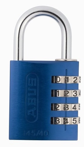 Abus hængelås blå med kodelås 40 mm. med 4 cifre - Lås, Sikkerhed & Overvågning