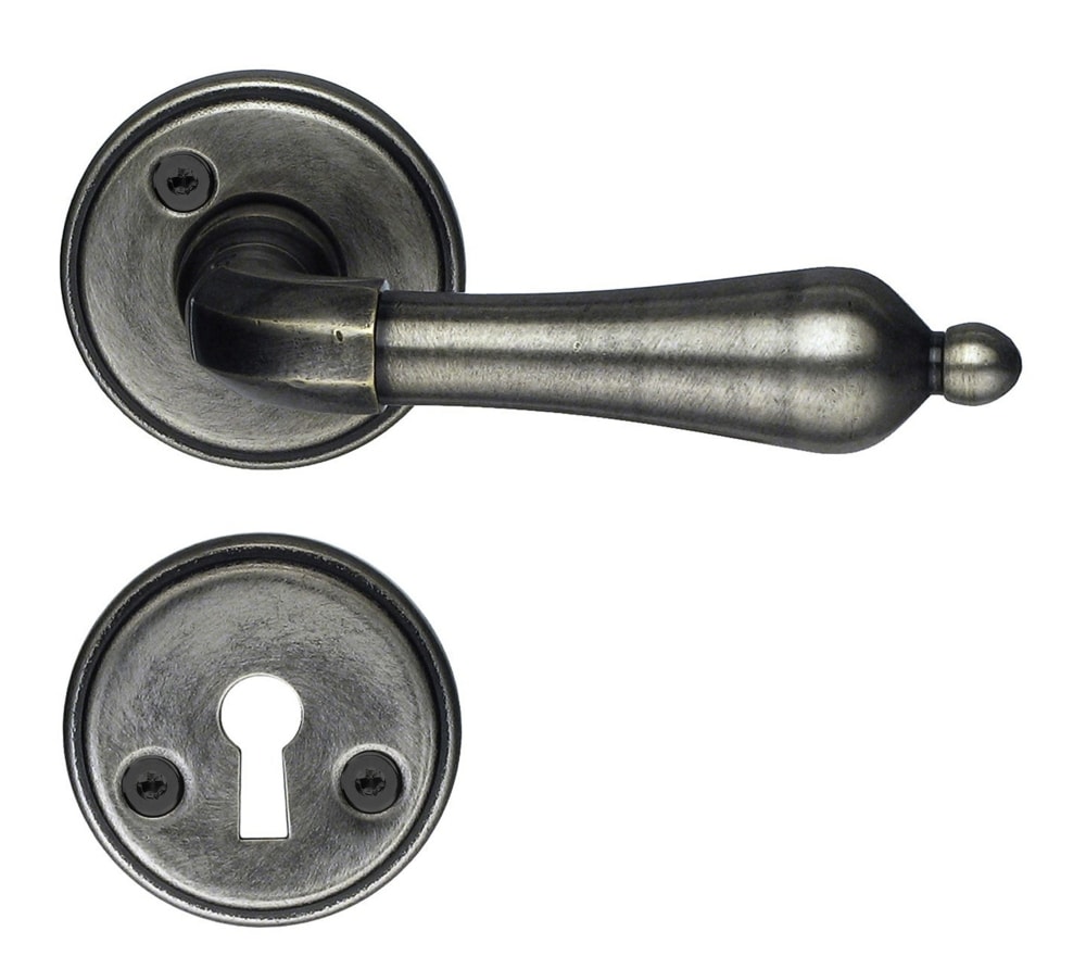 Beslagsboden B250 indendørsgreb inkl. nøgleskilt fortinnet 98 mm