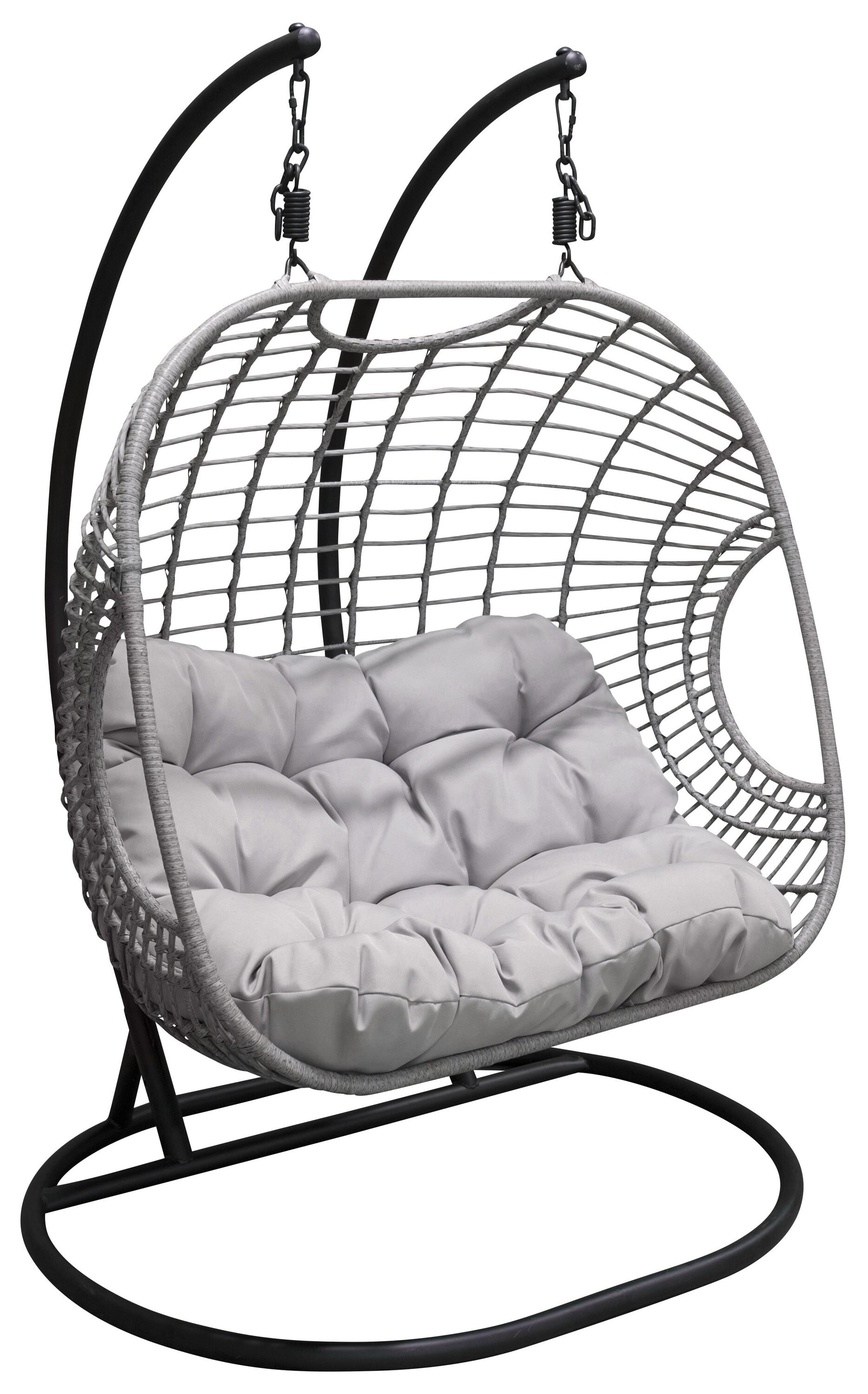 Venture Design Viga hængestol dobbelt i grå/sort