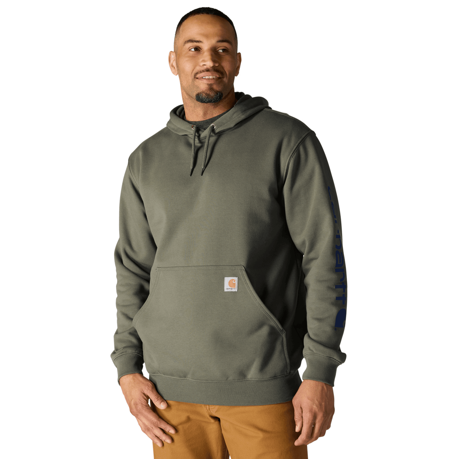 Carhartt Iconic K288 Logo Sweatshirt Men Dusty Olive 2XL