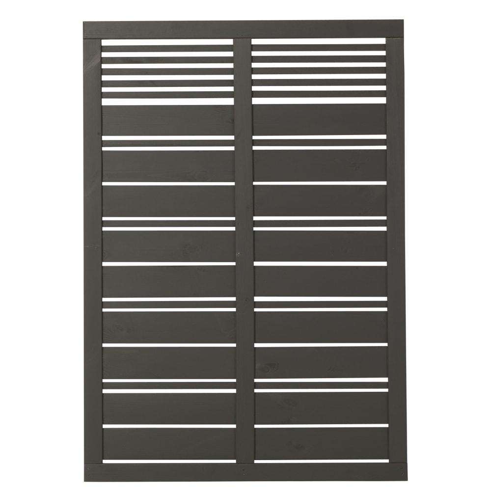 Plus Silence hegn grundmalet umbragrå RAL 7022 120 x 170 cm