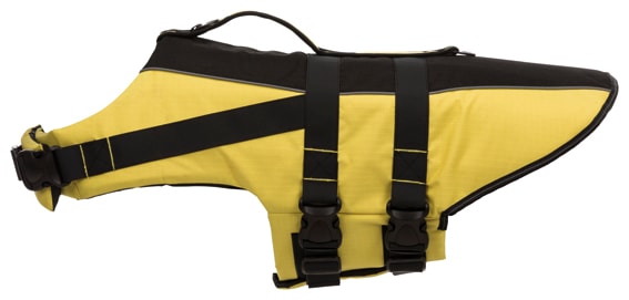Redningsvest Hund 35 cm: 42-66 cm Gul/Sort XS