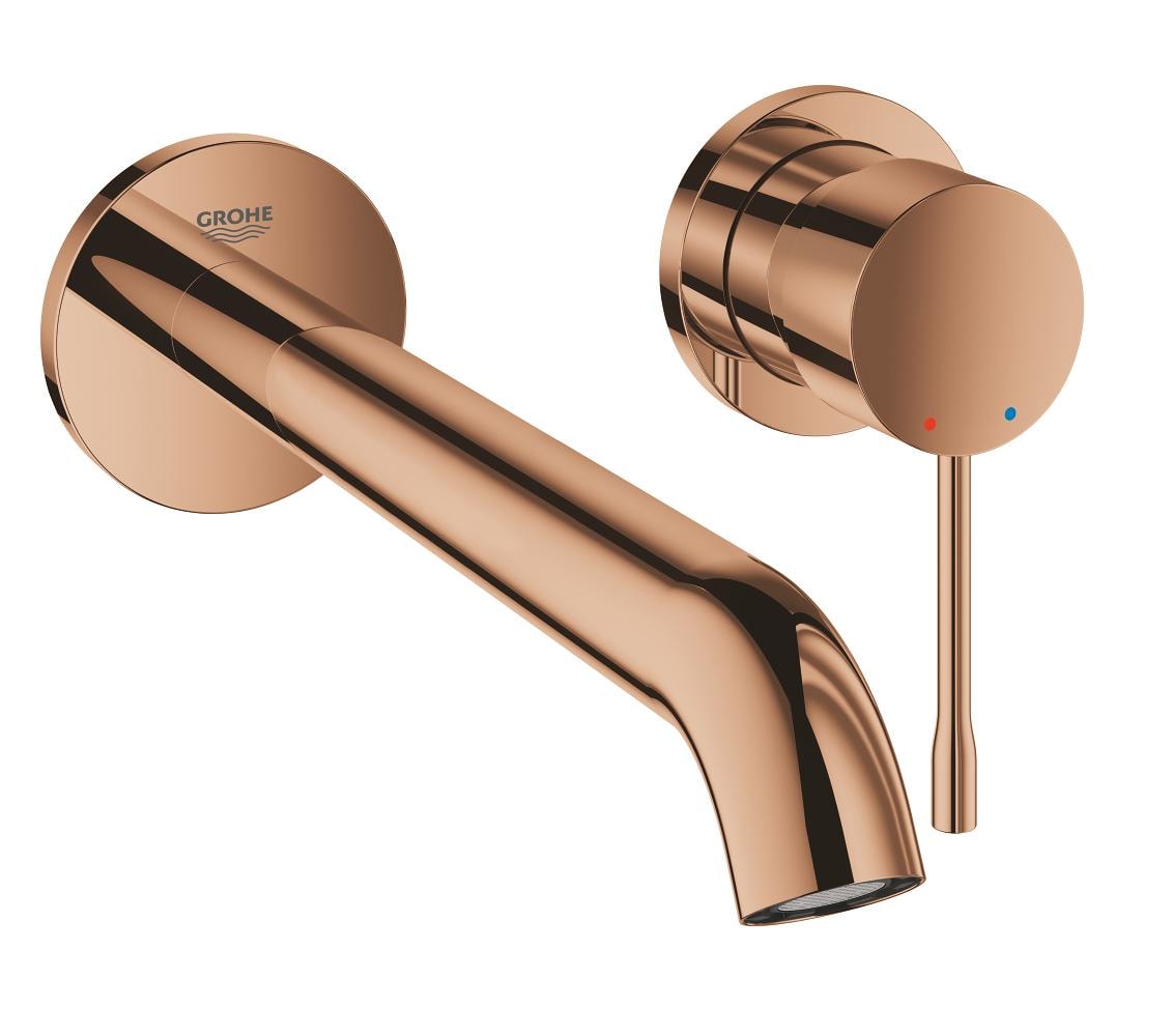 Grohe Essence New vægbatteri i supersteel til håndvask udv. del L-size