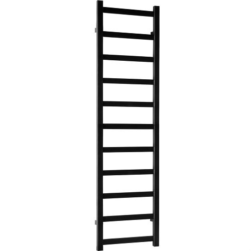 Kriss Manisa håndklædetørrer i sort 1390 x 500 mm.Centermål 470 mm.