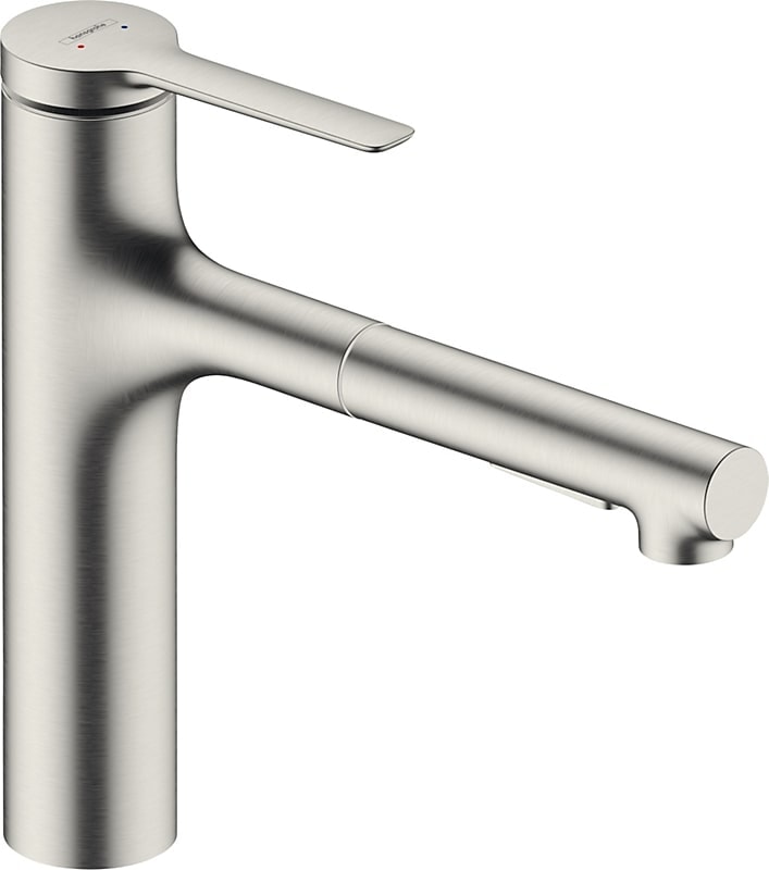 Hansgrohe Zesis M33 køkkenarmatur 160 med udtræk 2Jet rustfri finish