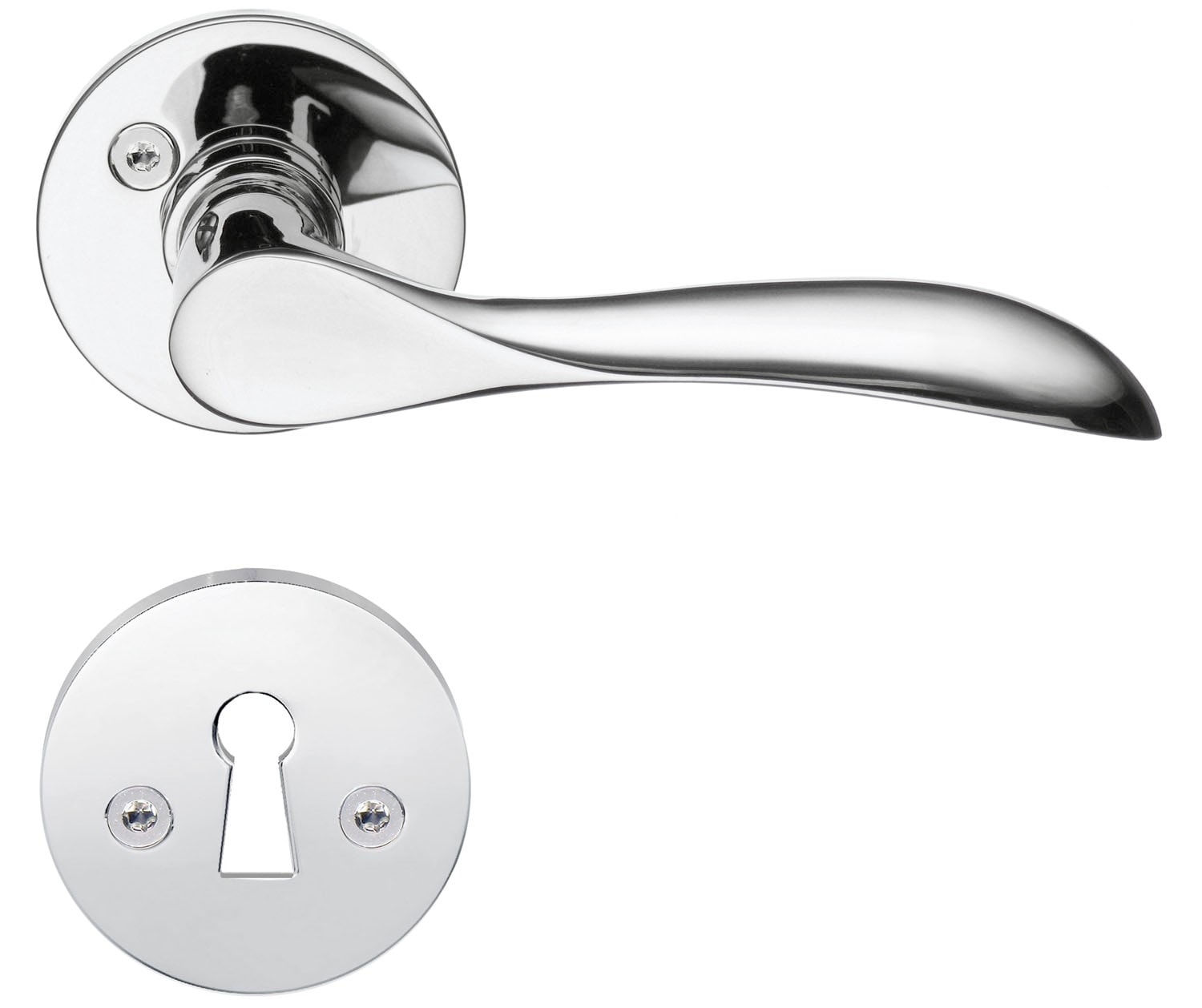 Beslagsboden B857 Design indendørsgreb poleret messing PVD 112 mm