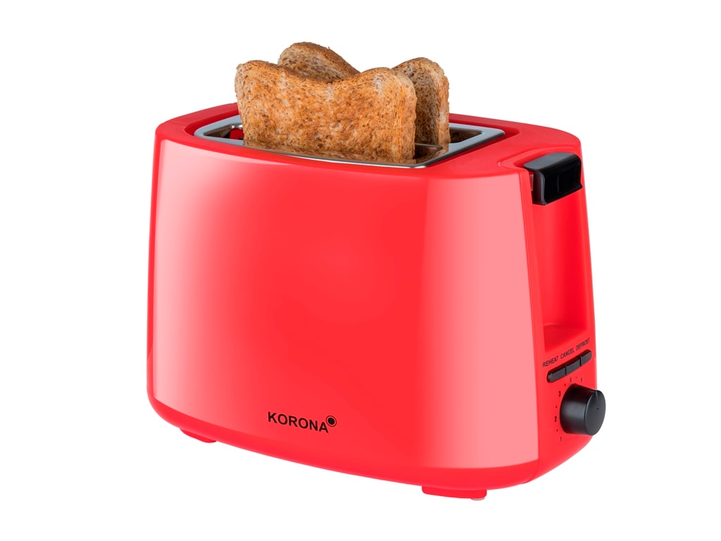 Korona 21132 Breakfast Toaster brødrister rød til 2 skiver 750W