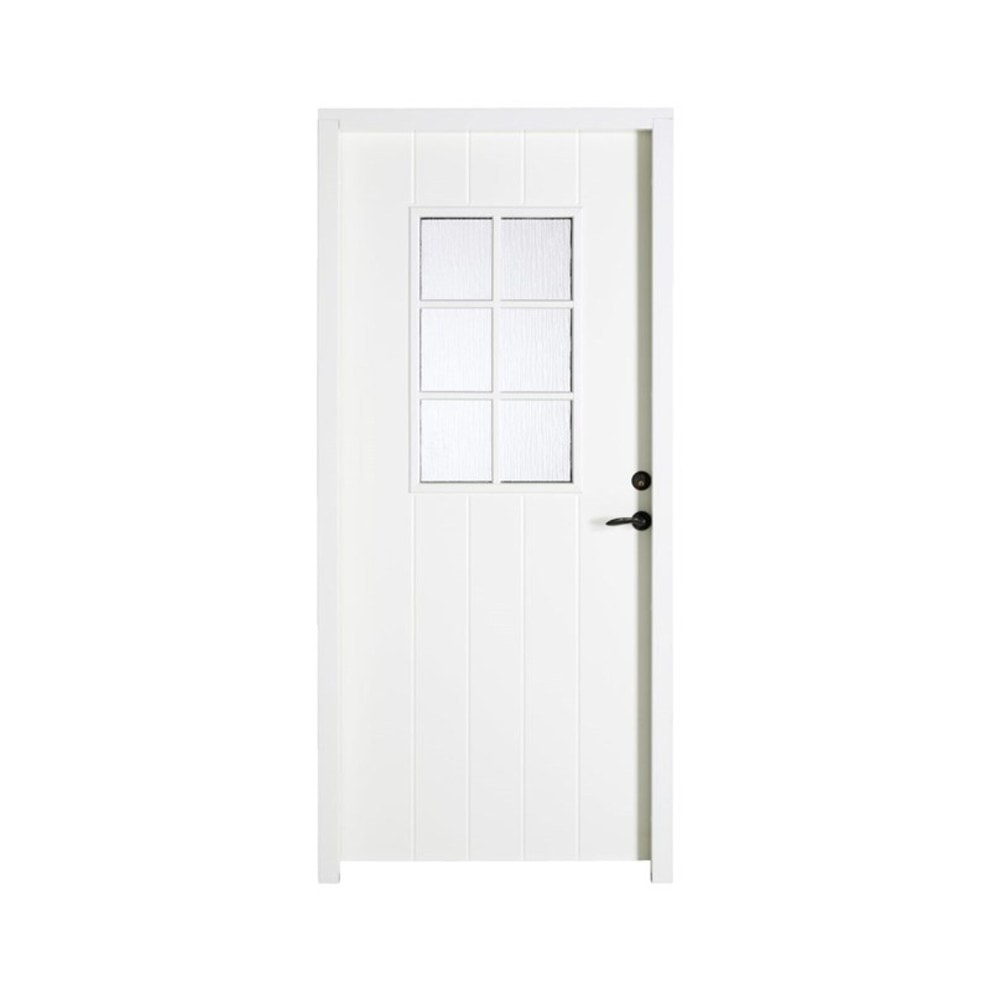 Swedoor Facadedør P-600 m/glas inkl. karm 115 mm 94,8x211,5 cm HØJRE