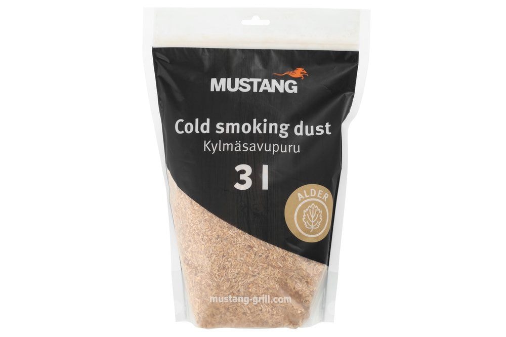 Mustang røgsmuld i elletræ til koldrøgning 3 liter