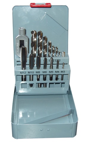 Hawk Gevindværktøjssæt HSS M3-M12 15 dele