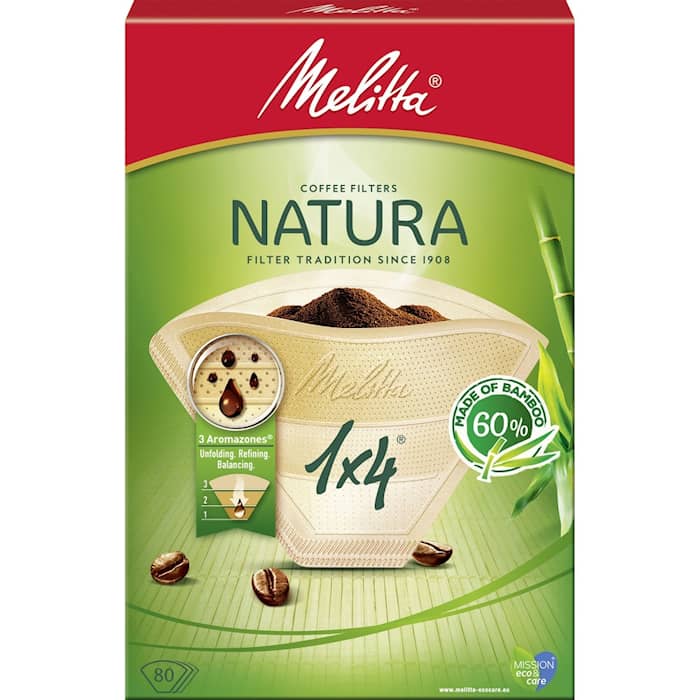 Melitta Netura 4 kaffefilter 80 stk.