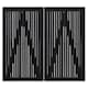 Plus Nagano dobbeltlåge grundmalet sort Bredde 200 cm