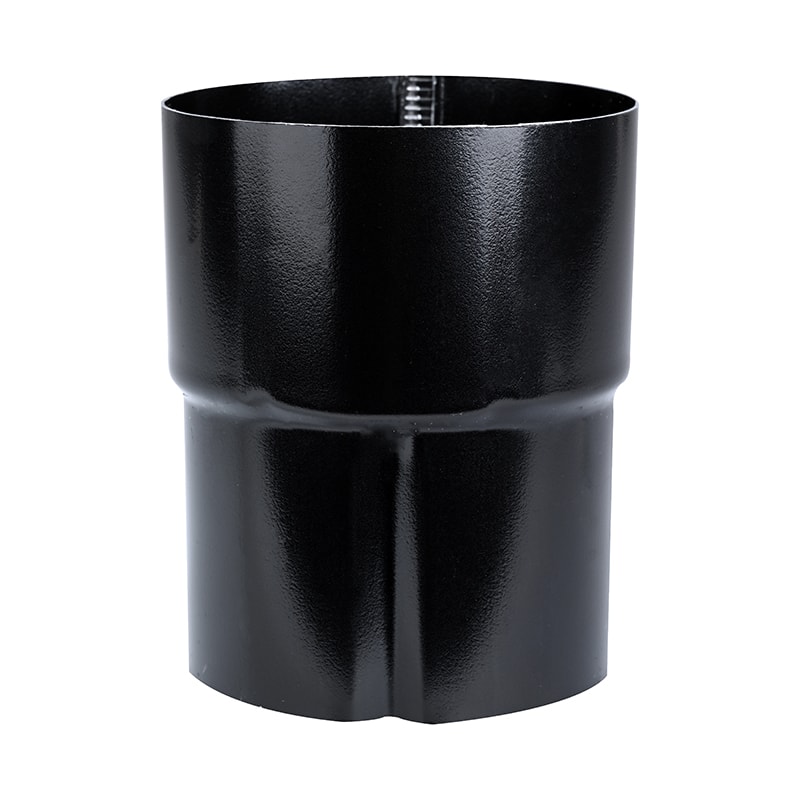 Plastmo Sort Arkitekt rørmuffe 90 mm