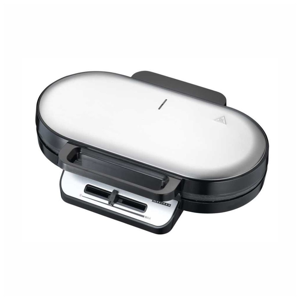 Melissa dobbelt vaffeljern sort 1200W