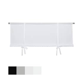 Svanefors Otila gardin med bindebånd hvid bomuld 100 x 90 cm