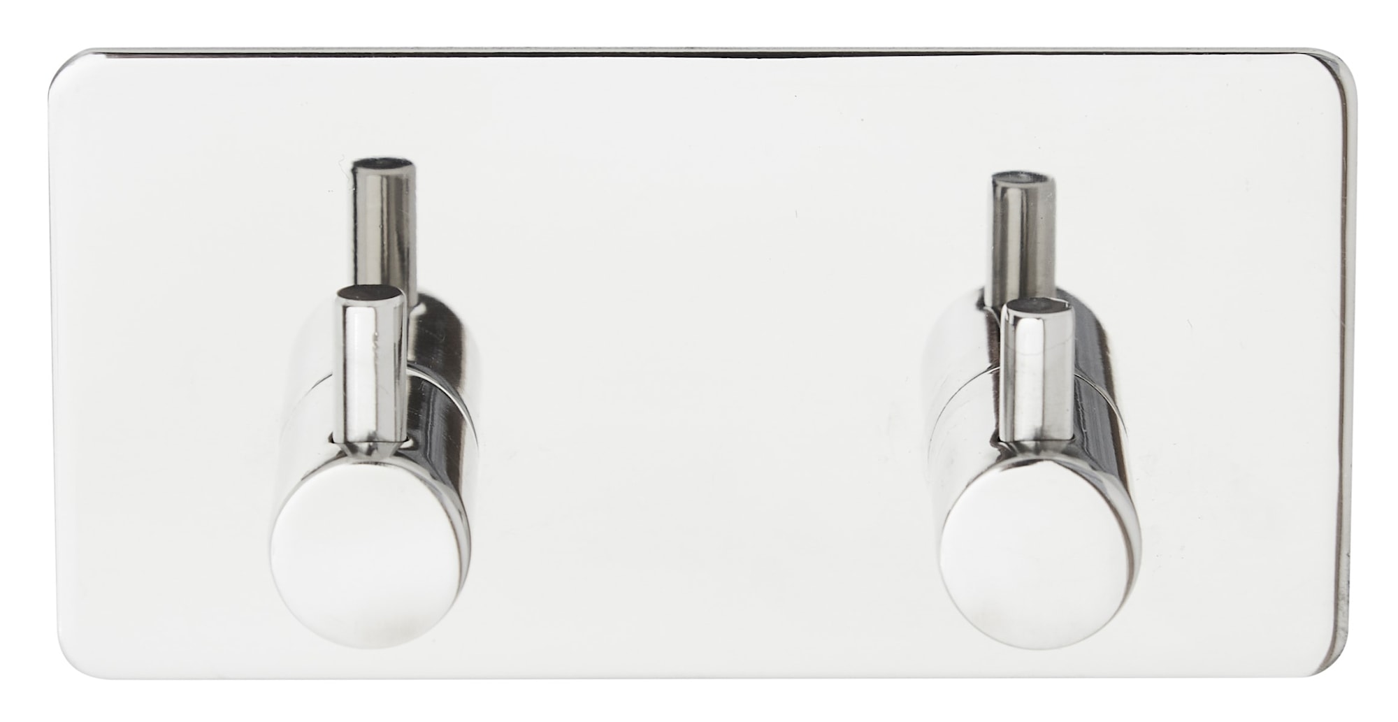 Danbad håndklædekrog i messing look 2 kroge, selvklæbende