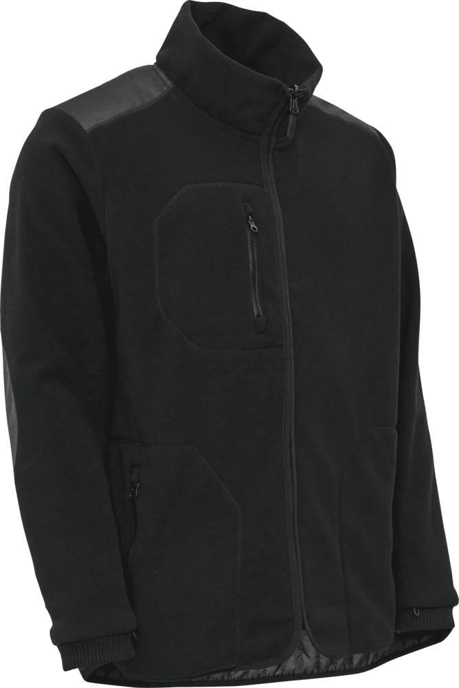 Elka Working Xtreme Fleece Zip-in jakke - Sort - 5XL