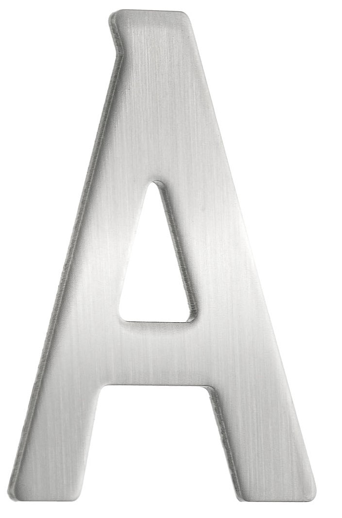 Beslagsboden postkassebogstav C i børstet stål H43 mm