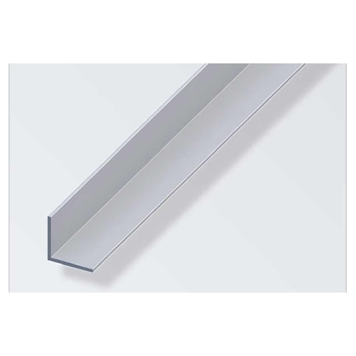 Alfer vinkelprofil 20 x 20 x 1,5 mm alueloxeret ligesidet uden huller 1 meter