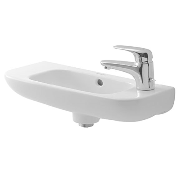 Duravit D-Code vask med hanehul i højre side 50 x 22 cm