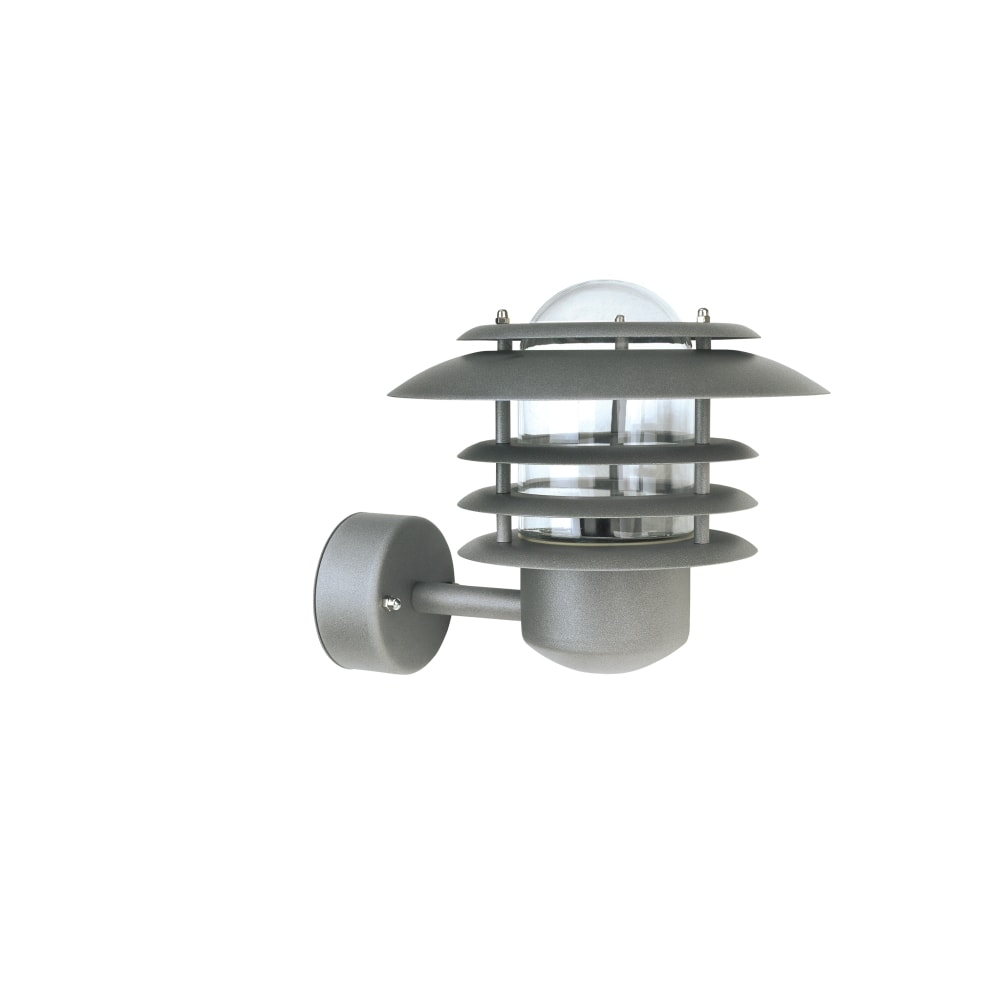 Belid Max væglampe sort struktur IP23 E27 Ø24 cm