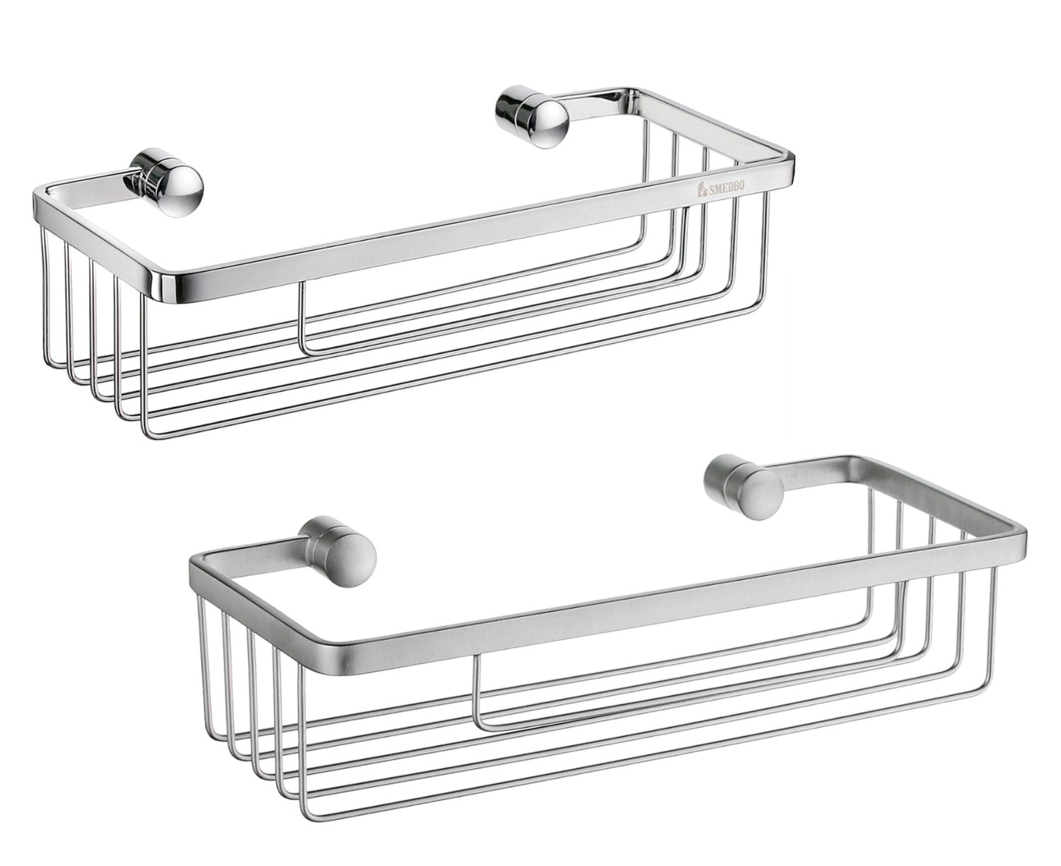 Smedbo Sideline brusekurv børstet krom 250 x 110 x 60 mm