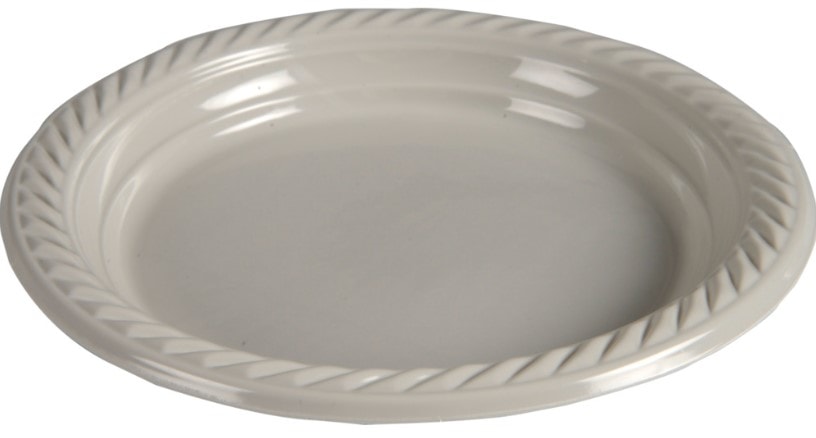 Abena Gastro flergangstallerken Ø18 cm lysegrå PP 25 stk.