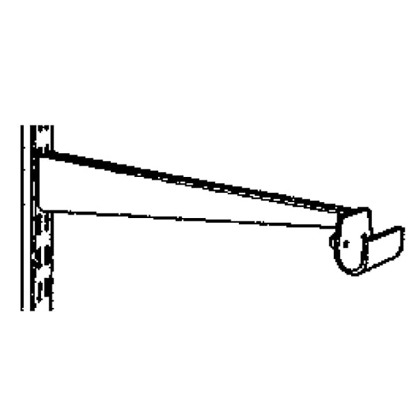 Elfa Classic konsol i hvid med bøjlestangholder 13 x 55 x 320 mm