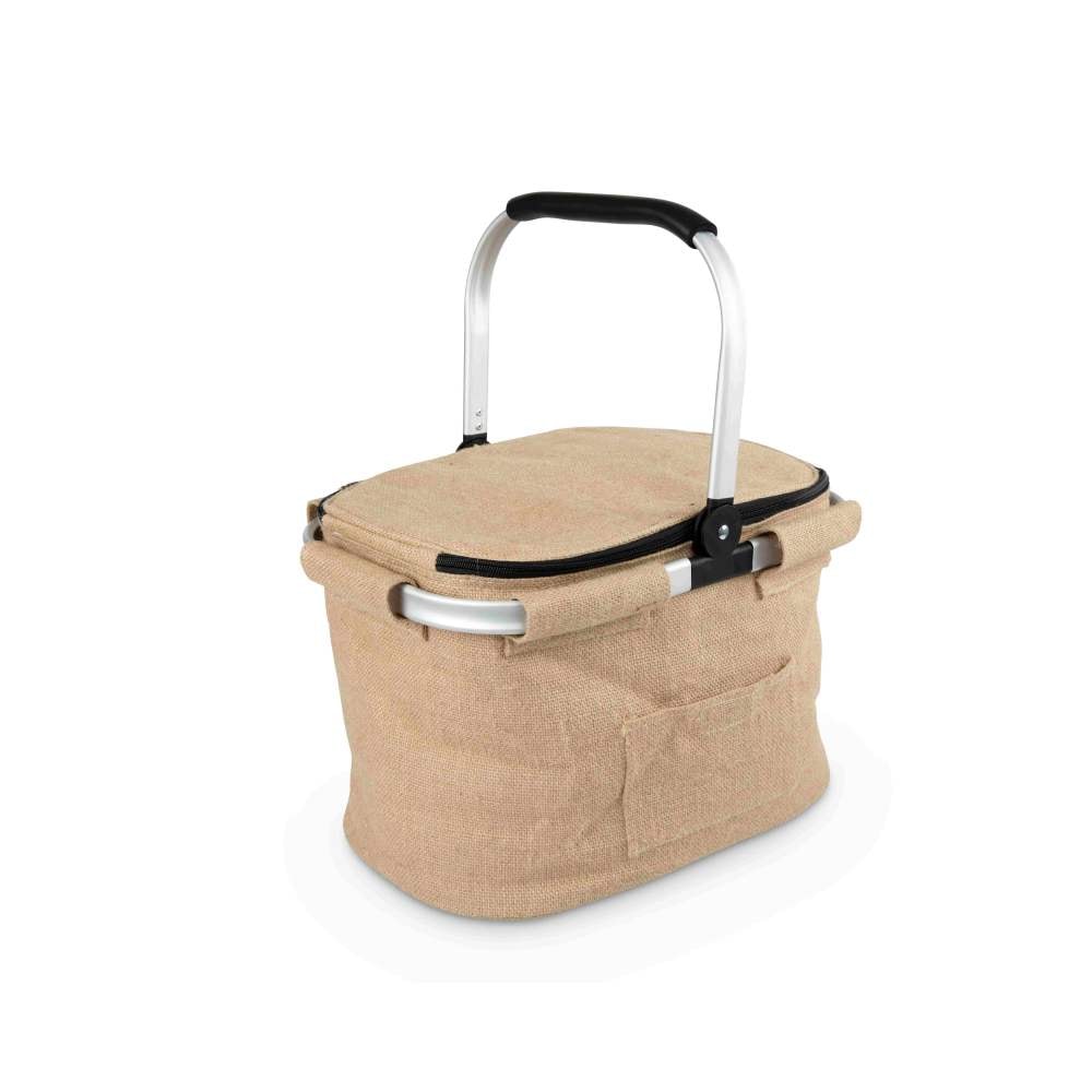 Bercato Basket Jute Cooler køletaske i natur 36 x 25 x 25 cm