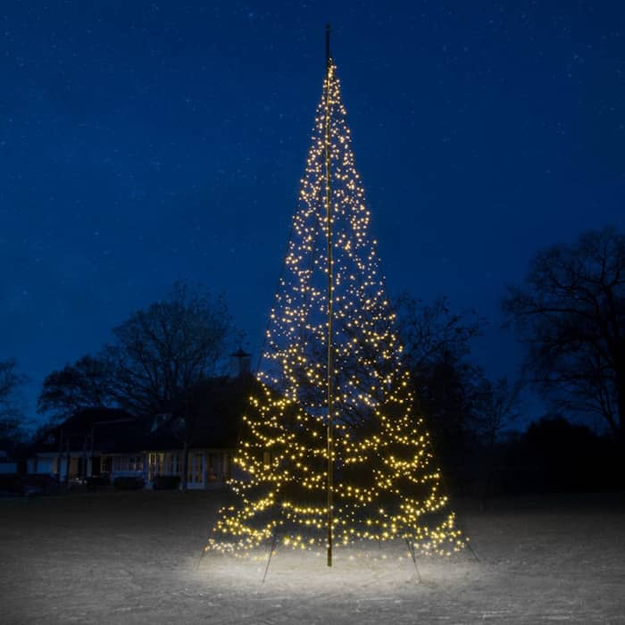 Fairybell Warm White/Flash juletræsbelysning til flagstang