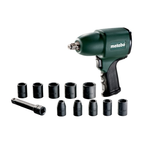 Metabo DSSW 360 trykluftslagnøgle med tilbehør 1/2 - Kompressor / trykluft og tilbehør, Trykluft