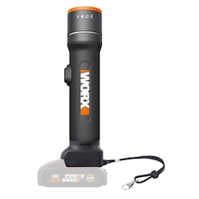 Worx WX027.9 lommelygte 20V med drejbart hoved uden batteri og lader 600 lumen
