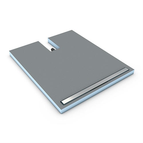 Wedi Fundo Plano Linea 900 x 900 x 70 mm komplet med 800 mm afløb