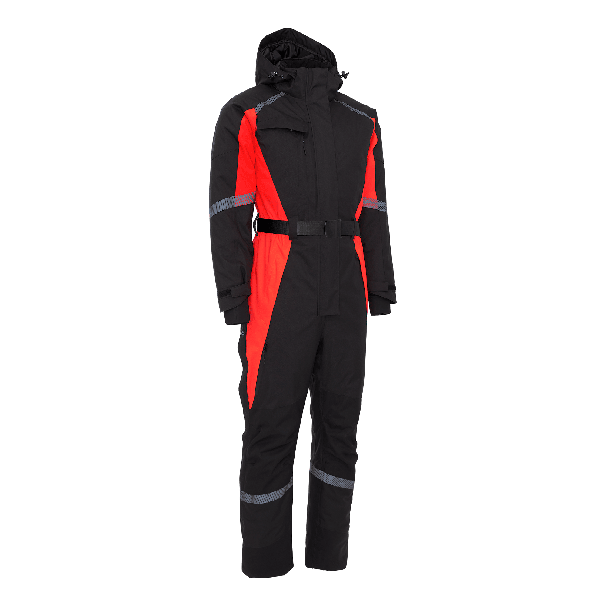 Elka Working Xtreme vinterkedeldragt dame med recycled for - Sort/rød - 3XL