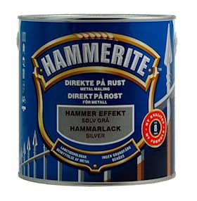 Hammerite effekt metalmaling i sølv.Dåse med 2,5 liter.