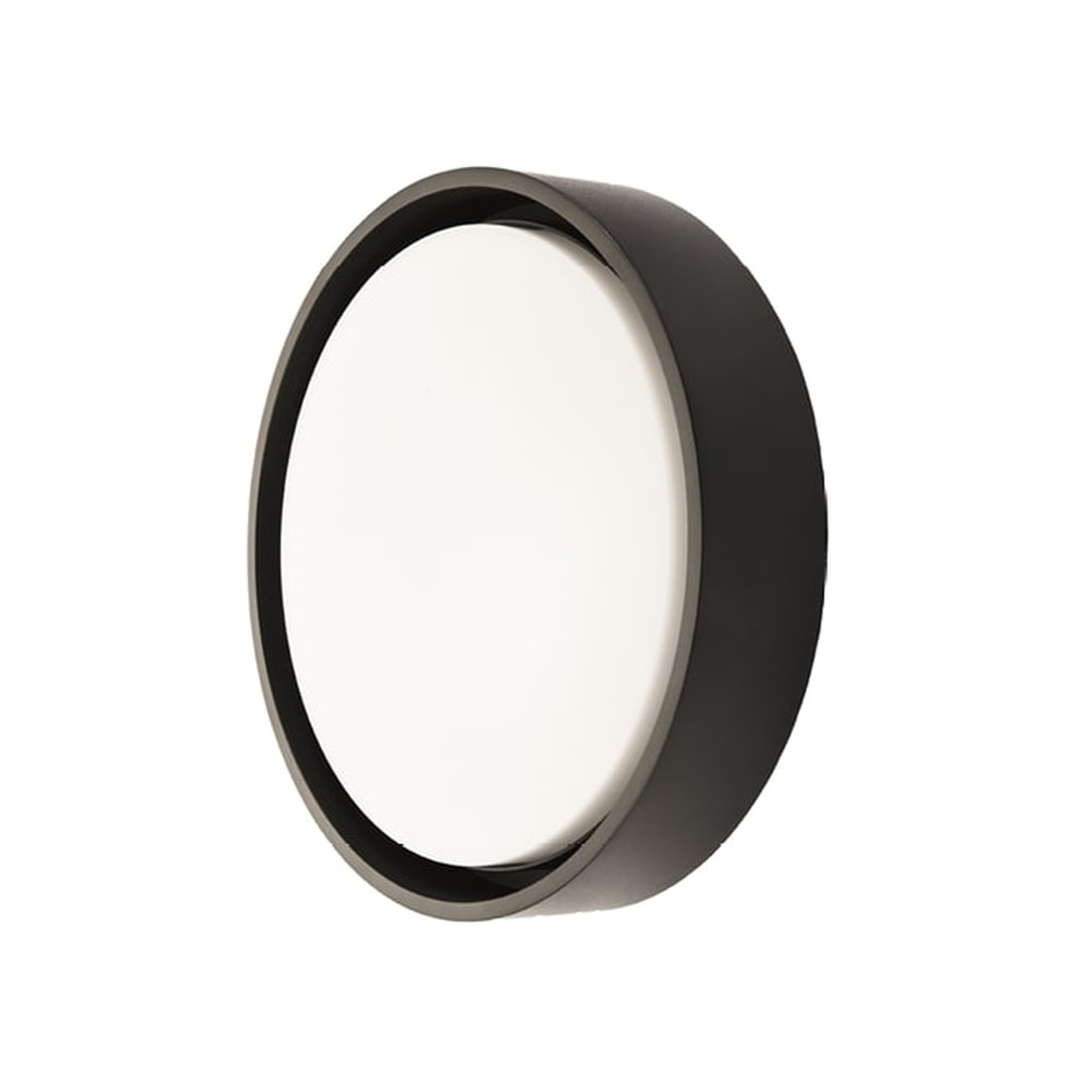 SG Frame Round Maxi LED væglampe i sort 22W 3000K IP66