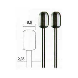 Proxxon cylinder fræser Ø 8 mm. 2 stk.Proxxon nr. 28726