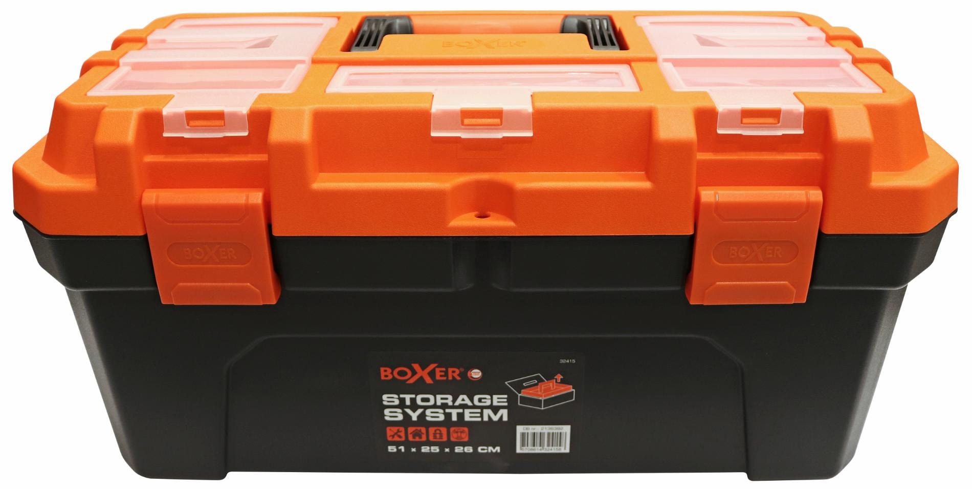 Boxer® Toolbox with storage in the lid 41 x 23 x 20,5 cm