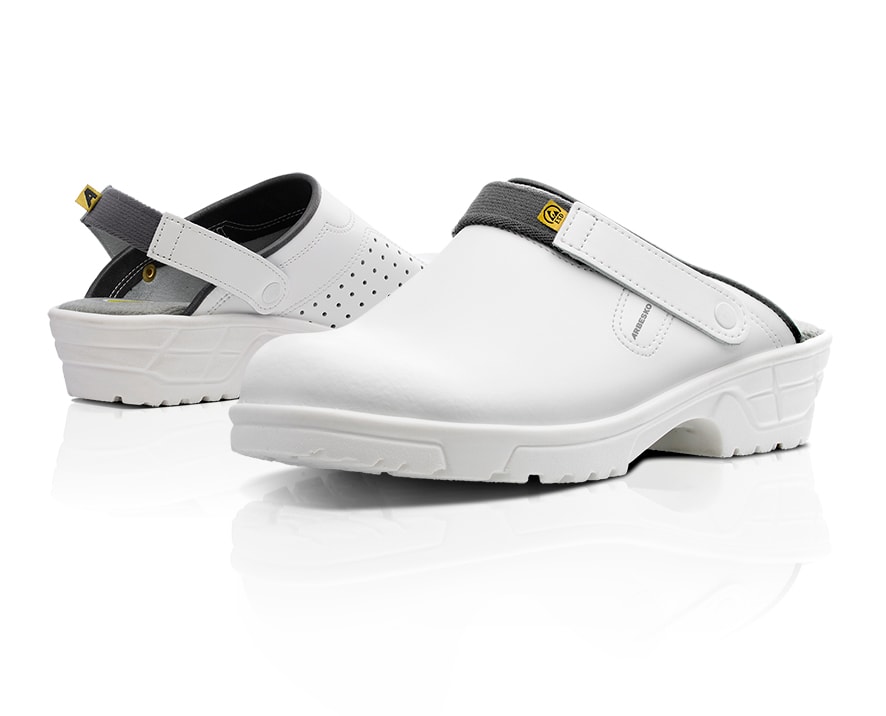 Arbesko 1057 Hvid Arbejdstøffel str 46