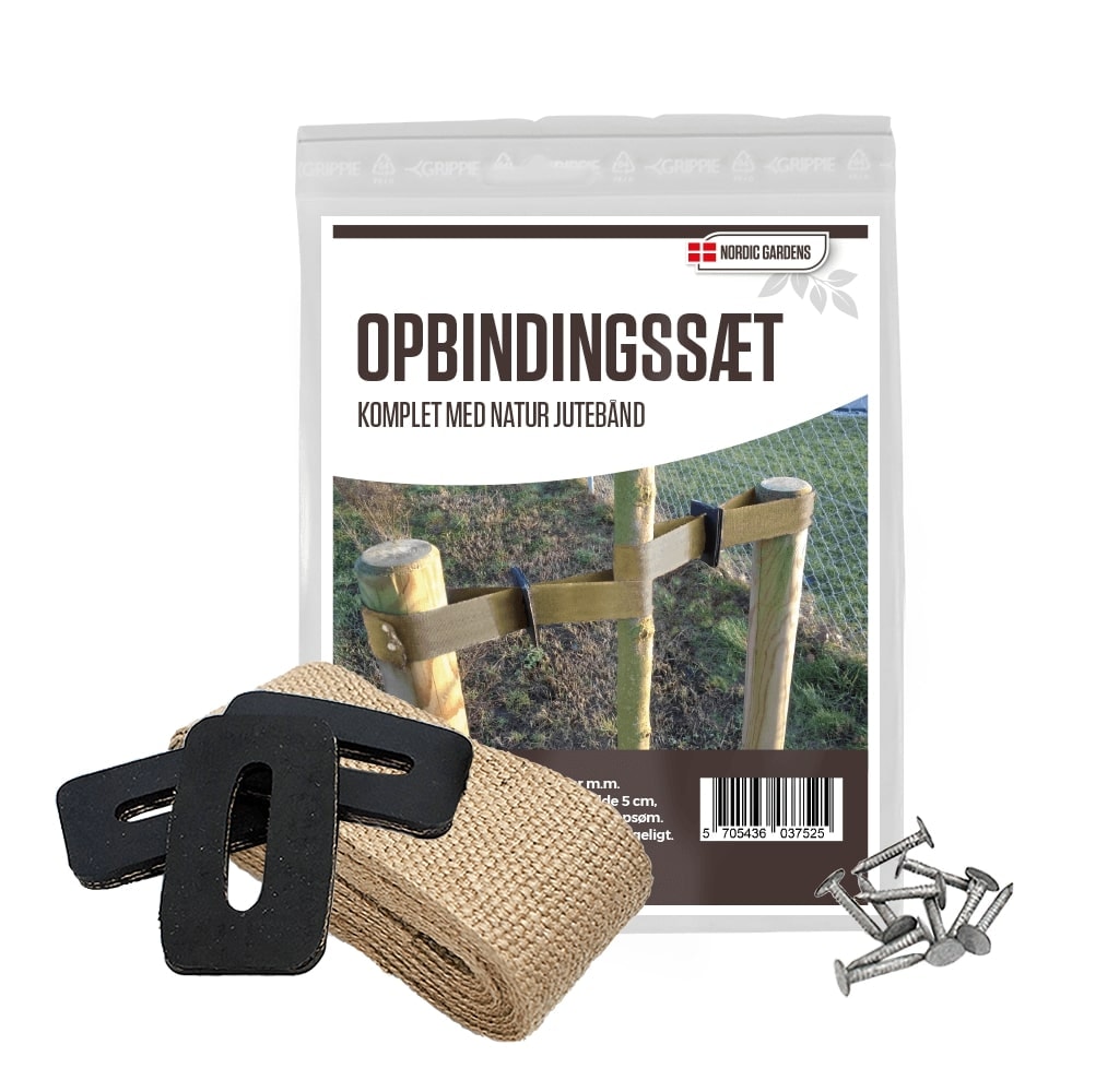 Nordic Gardens opbindingssæt med jutebånd