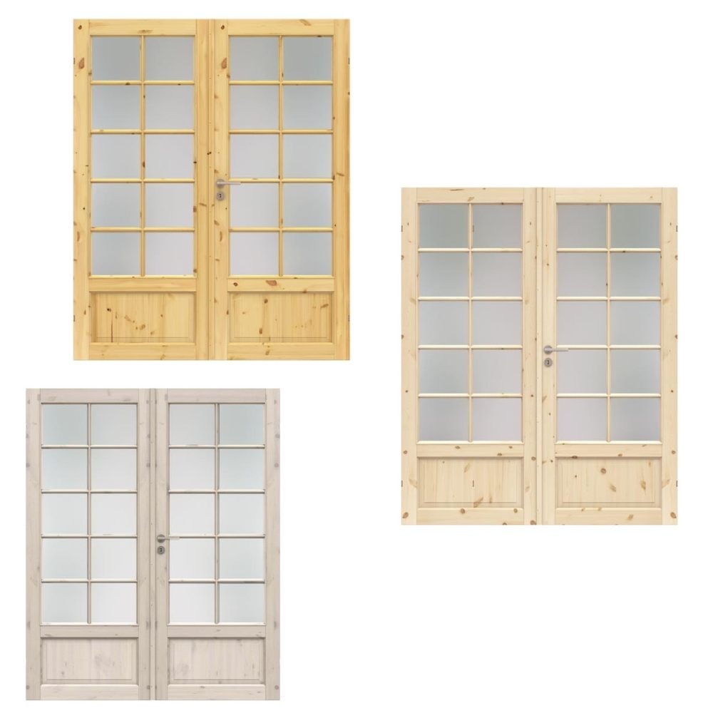 Swedoor Tradition SP10+ SP10 ubeh. fyr db. fyld.dør 82,5+82,5x204 cm (17x21)