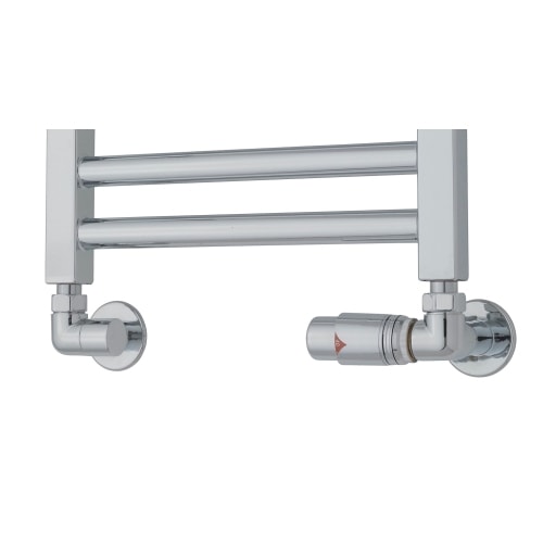 TVS returventilsæt vinkel i krom, retur højre