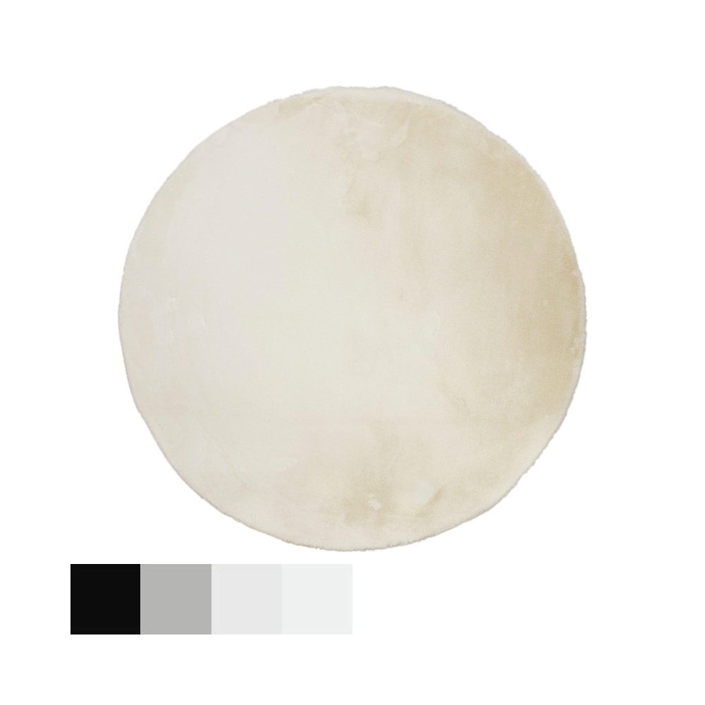 Svanefors Ninha gulvtæppe i honninggul Ø160 cm