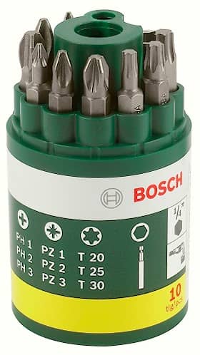 Bosch bitstønde PH/PZ/torx. 10 dele