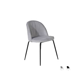 Venture Design Wrinkles spisebordsstol i sort og sort fløjl