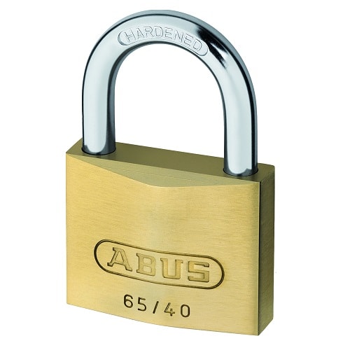 Abus hængelås messing 25 mm.